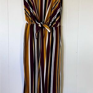 Striped Multicolor Maxi Dress
